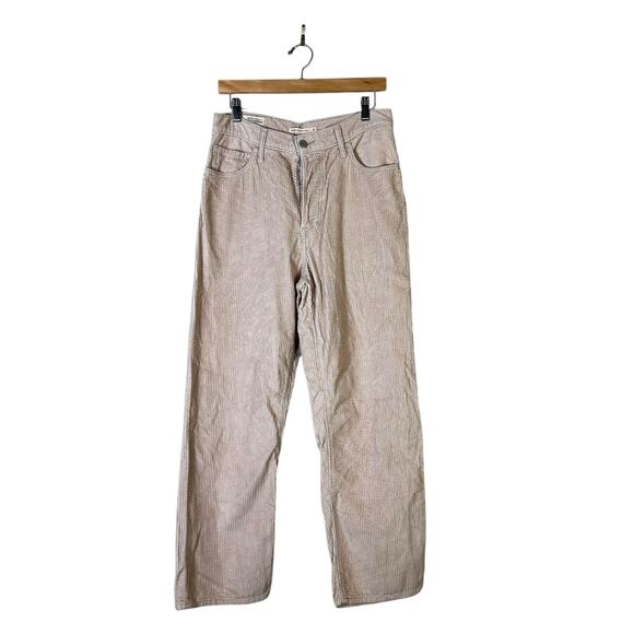 Levi's Premium Ribcage Straight Corduroy Ankle Pants Womens 30 Pink Soft Grunge - Picture 2 of 7